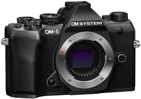 حزمة كاميرا Om SYSTEM OM-5 Mark II بدون مرآة (أسود) | الملحقات المتضمنة (5 قطع) in Kuwait