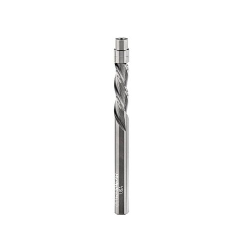 3-Flute Flush Trim Router Bit, 1/4SH, 1/4CD, 3/4CL, Down Cut, Template Bearing for Pattern Routing, Solid Carbide, USA Made - US231407FD in Saudi Arabia