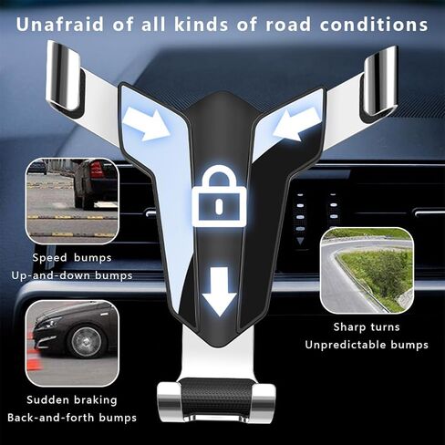 Car Phone Holder for Daewoo Tico FinoDaewoo Tico Fino, 360° Adjustable Safe Strongest Auto Clamping Secure Air Vent Car Phone Holder Anti-Shake in Kuwait