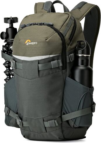 Lowepro LP37014-PWW, Flipside Trek BP 250 AW Backpack for Camera with ActiveZone Suspension System, Tablet Compartment, Grey/Dark Green in Kuwait
