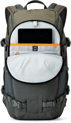 Lowepro LP37014-PWW, Flipside Trek BP 250 AW Backpack for Camera with ActiveZone Suspension System, Tablet Compartment, Grey/Dark Green in Kuwait