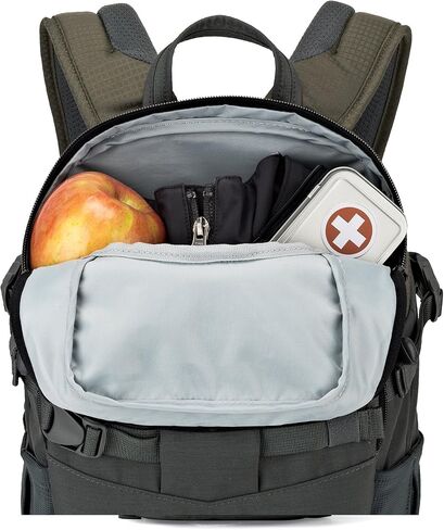 Lowepro LP37014-PWW, Flipside Trek BP 250 AW Backpack for Camera with ActiveZone Suspension System, Tablet Compartment, Grey/Dark Green in Kuwait