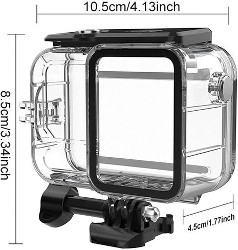 Emoshayoga Camera Underwater Dive Case, Shell for Deep Diving and Snorkeling, PC and Stainless Steel Material in Saudi Arabia