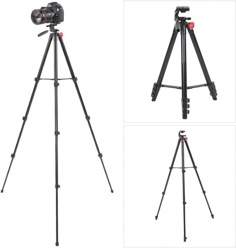 VT 831 Aluminum Alloy Portable Tripod 4 Sections Bearing 3KG for Photography Outdoor Live Mirrorless Camera in Saudi Arabia