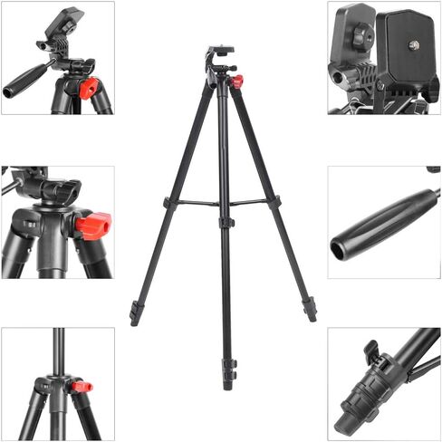 VT 831 Aluminum Alloy Portable Tripod 4 Sections Bearing 3KG for Photography Outdoor Live Mirrorless Camera in Saudi Arabia