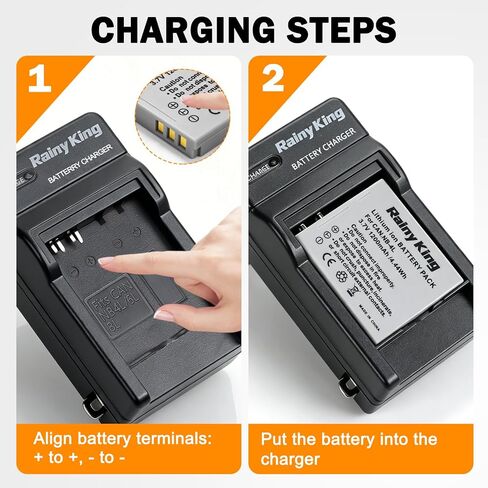 Rainy King NB-4L Battery + Charger for Canon PowerShot SD30, SD40, SD200, SD300, SD400, SD430, SD450, SD600, SD630, SD750, SD780 is, SD940 is,SD960 is, SD1000, SD1100 is, SD1400 is, TX1 in Saudi Arabia
