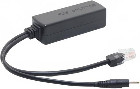 فاصل PoE نشط 5 فولت 2.4 أمبير مع قابس 2.5 مم × 0.7 مم لإعادة الارتباط | لـ Reolink E1 (V2)، E1 Pro، E1 Zoom، Lumus V2 & Pro، يدعم محولات IEEE 802.3af/at/bt PoE 44-57 فولت in Kuwait