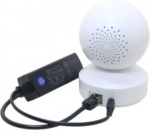 فاصل PoE نشط 5 فولت 2.4 أمبير مع قابس 2.5 مم × 0.7 مم لإعادة الارتباط | لـ Reolink E1 (V2)، E1 Pro، E1 Zoom، Lumus V2 & Pro، يدعم محولات IEEE 802.3af/at/bt PoE 44-57 فولت in Kuwait
