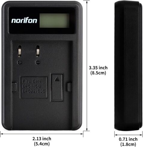 Norifon BP-511 LCD USB Charger for Canon EOS 10D, 20D, 30D, 40D, 50D in Saudi Arabia