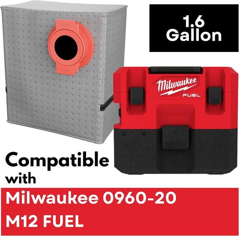 Macam reusable dust bag compatible with Milwaukee M12 Fuel 0960-20 1.6 Gallon vacuum in Saudi Arabia