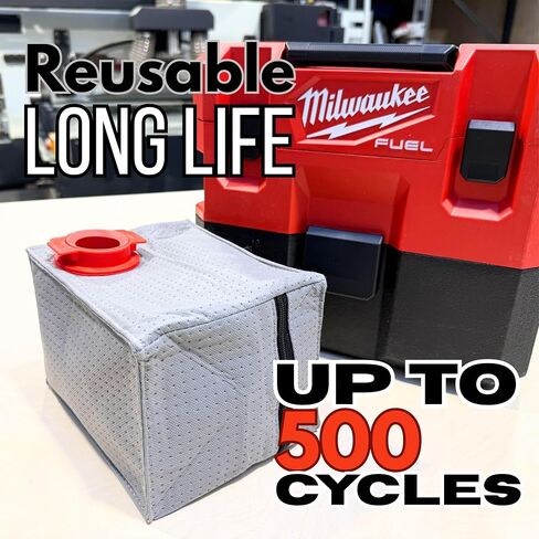 Macam reusable dust bag compatible with Milwaukee M12 Fuel 0960-20 1.6 Gallon vacuum in Saudi Arabia