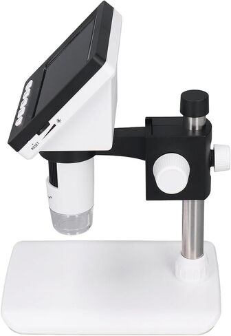 Digital Microscope 1000x, Streaming Still Image Recording Digital Electron Microscope Accurate Micromovement Coarse 8 Adjustable LEDs for USB Inspection in Kuwait