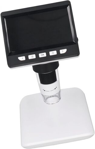Digital Microscope 1000x, Streaming Still Image Recording Digital Electron Microscope Accurate Micromovement Coarse 8 Adjustable LEDs for USB Inspection in Kuwait