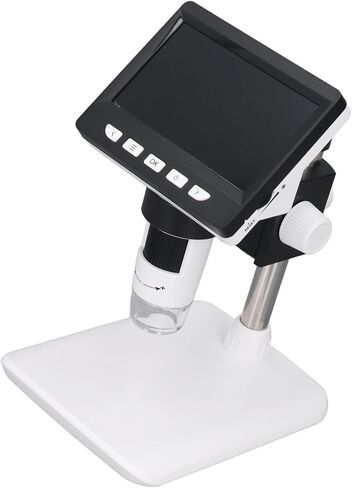 Digital Microscope 1000x, Streaming Still Image Recording Digital Electron Microscope Accurate Micromovement Coarse 8 Adjustable LEDs for USB Inspection in Kuwait