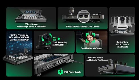30X NDI PTZ Camera Kits - 2pcs 30X NDI Camera with 1pcs IP Joystick Controller Package for Church Live Streaming Video Production（2X AV-CM30-NDI and 1x AV-Joy-IP） in Saudi Arabia