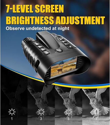 4K Night Vision Goggles Non Head-Mounted, Night Vision Binoculars, 3.5-inch Large HD Screen in Saudi Arabia