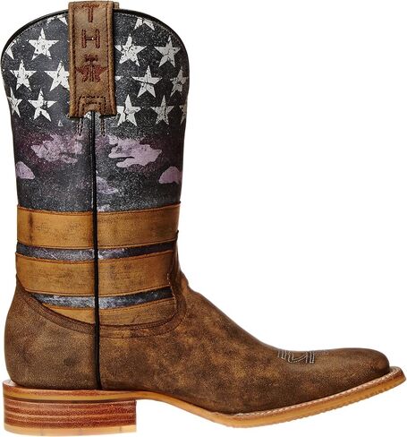 Tin Haul Shoes Women's American Woman Western Boot, Brown/Navy, 9.5 M US in Saudi Arabia