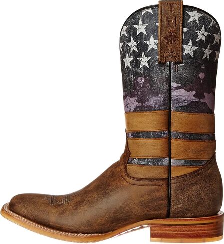 Tin Haul Shoes Women's American Woman Western Boot, Brown/Navy, 9.5 M US in Saudi Arabia