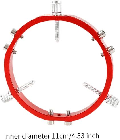 Guiding Scope Circle Telescope Mount Bracket Clamp Astronomical Guidescope Accessory in Aluminum Alloy Easy Installation Wear Resistant, Inner Diameter 11cm in Kuwait