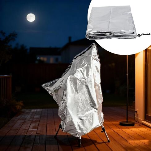 420D Telescope Cover Silver Reflective Outdoor Protection 150X85cm | Telescope Cover, 420D Oxford Fabric, Silver Reflective, 150x85cm, Drawstring Fit, Outdoor Storage in Saudi Arabia