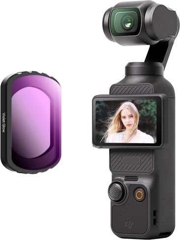 Walking Way 0.72x 112° Magnetic Wide Angle Lens for DJI Osmo Pocket 3/4 & Xtra Muse/2, Beauty Filter with Soft Skin Natural Brightening Effect, Multi-Coated/Optical Glass/Aluminum Frame, for Portraits in Saudi Arabia