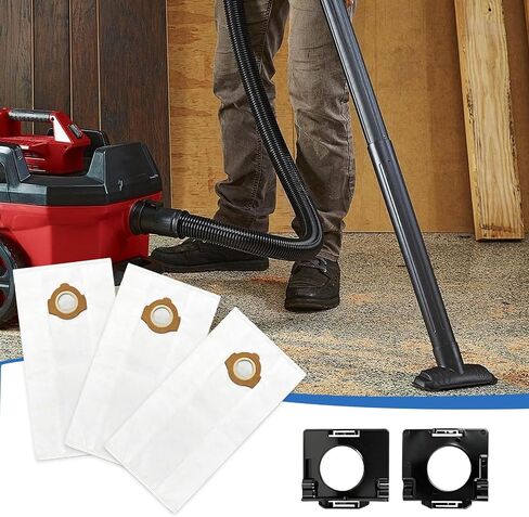10Pack 49-90-2016 Fleece Dust Bags for Milwaukee 0960-20 & 0970-20 Vacuums | for M18 Fuel 2.5 Gallon Vacuum & M12 Fuel 1.6 Gallon Cordless Wet/Dry Packout Vacuums, with 4 Pack Bag Holder in Saudi Arabia