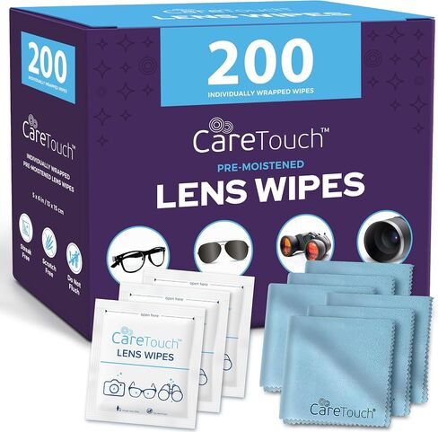 210 Count Lens Wipes for Eyeglasses, Eyeglass Cleaning Wipes Pre-moistened Individually Wrapped Scratch-Free Streak-Free Eye Glasses Cleaner Wipes for Sunglasses, Camera Lens, Screens in Saudi Arabia
