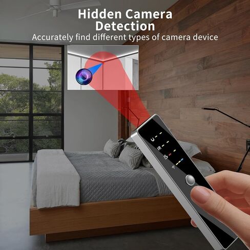 MM CAMMPRO Hidden Camera Detectors, Anti-Spy Camera Detector, All in One Hidden Devices Detector with 5 Detection Modes, Bug Detector Electronic Sweeper for Travel, Hotel, Home, Car, Office in Saudi Arabia
