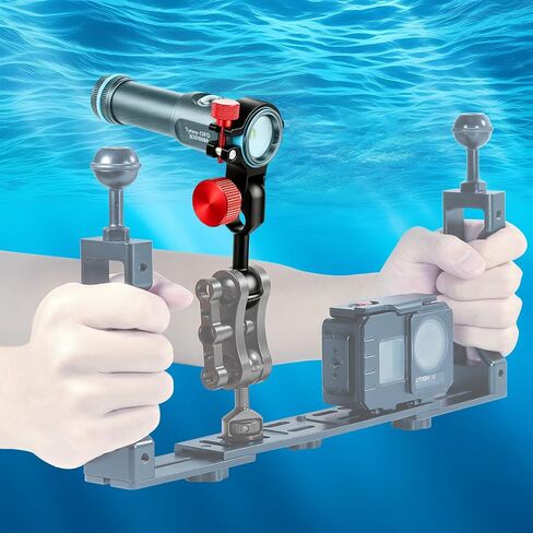 1-inch Ball Head to YS Clip-on Underwater Light Adapter for Tynny-13FD Underwater Light, Suitable for Underwater Photography in Saudi Arabia