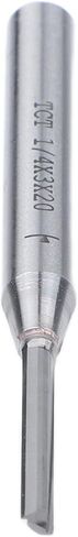 3mm TCT Carbide Straight Router Bit with 1/4 Inch Shank for Precision Cutting of MDF, Particleboard and Paint-Free Boards, Compatible with Most Trimmers, 36-Side Grinding Design for Smooth Finish in Saudi Arabia