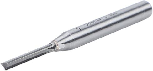 3mm TCT Carbide Straight Router Bit with 1/4 Inch Shank for Precision Cutting of MDF, Particleboard and Paint-Free Boards, Compatible with Most Trimmers, 36-Side Grinding Design for Smooth Finish in Saudi Arabia