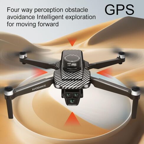 GPS Remote Control Drone, 4K HD Camera Quadcopter, 7.4V 3000mAh Standard Battery, 4.5-Inch FPV Screen, 5G Real-Time Transmission, Laser Obstacle Avoidance, Brushless Motor, Optical Flow Positioning, LED Lights, Altitude Hold & Intelligent Hover, One-Butto in Kuwait