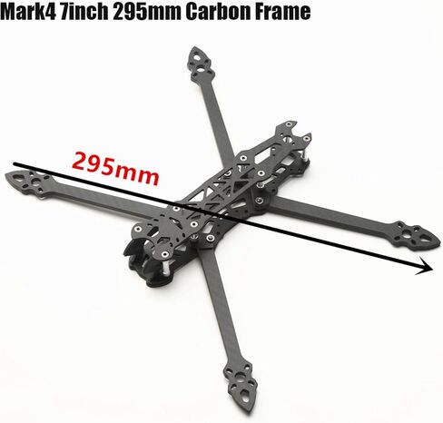 HXBER Mark4 7inch 295mm with 5mm Arm Quadcopter Frame 3K Carbon Fiber 7'' FPV Freestyle Racing Drone with Blue Print Parts for DIY FPV in Saudi Arabia