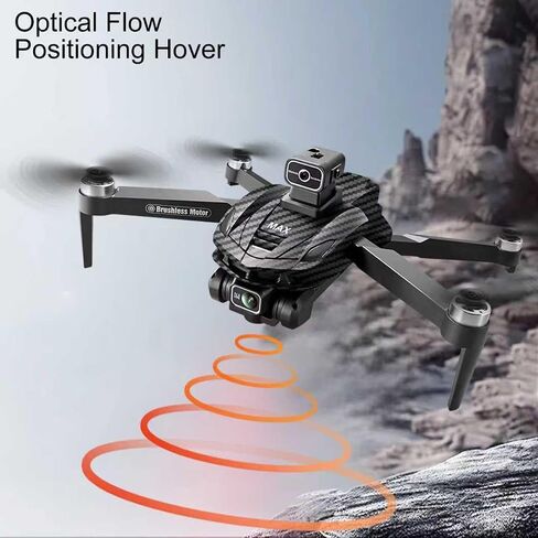 GPS Foldable Quadcopter Drone, 4K Dual Cameras & 4.5" Large-Screen Remote Controller | Infrared Obstacle Avoidance, LED Night Lights, Brushless Motors, Standard Rechargeable Battery, Wi-Fi FPV Real-Time Transmission, Altitude Hold, GPS Auto Return & Follo in Kuwait