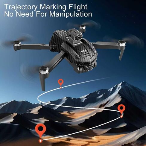 GPS Foldable Quadcopter Drone, 4K Dual Cameras & 4.5" Large-Screen Remote Controller | Infrared Obstacle Avoidance, LED Night Lights, Brushless Motors, Standard Rechargeable Battery, Wi-Fi FPV Real-Time Transmission, Altitude Hold, GPS Auto Return & Follo in Kuwait