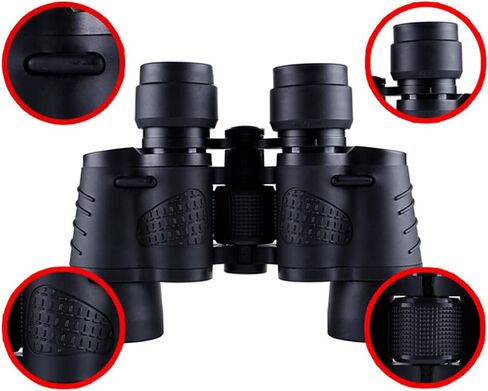 80x80 Binoculars High Definition Clear Low Light Night for Vision Compact Binocular for Bird Watching, Sightsee Binoculars for Adults for Bird Watching for High Powered in Kuwait