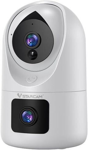 VSTARCAM 2K Dual Lens PTZ Indoor Security Camera Wireless with One-Tap Call, Battery Powered WiFi Camera, AI Human Detection, Auto Tracking, 2-Way Audio, Night Vision, Smart Alerts, Long Battery Life in Saudi Arabia