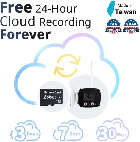 SpotCam BCW1 2K Cloud AI Spotlight WiFi Business Bullet IP Camera, Indoor/Outdoor, Two Way Audio, Night Vision, Human Detection, IP66, Support SD Card, Free 24 Hour Cloud Recording, Made in Taiwan in Saudi Arabia