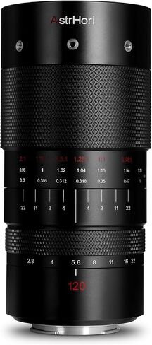 AstrHori 120mm F2.8 2X Macro Lens Full Frame Large Aperture Manual Medium Telephoto Prime Lens Compatible with Canon EF Mount DSLR Cameras in Kuwait