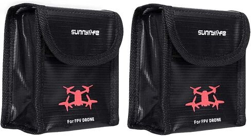 RotorLogic LiPo Battery Safety Storage Bag for 1PC DJI FPV Drone Flight Battery (2-Pack) in Saudi Arabia