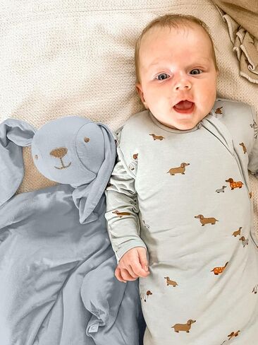 GUNAMUNA Unisex Lovey Blanket for Newborns and Toddlers, Soft Stuffed Bunny Security Comforter, One Size, Bentley in Saudi Arabia