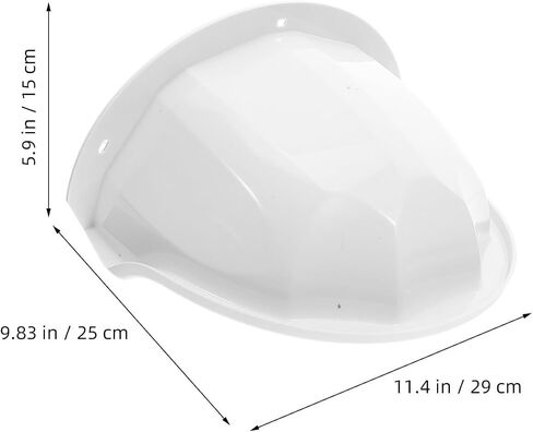 PartyKindom 3pcs Security Camera Shield Sun Rain Cover Abs Plastic Shelter Roof for Dome Cameras Outdoor Protective Cover Minimizes Dust Accumulation for Coastal and Commercial Use in Kuwait