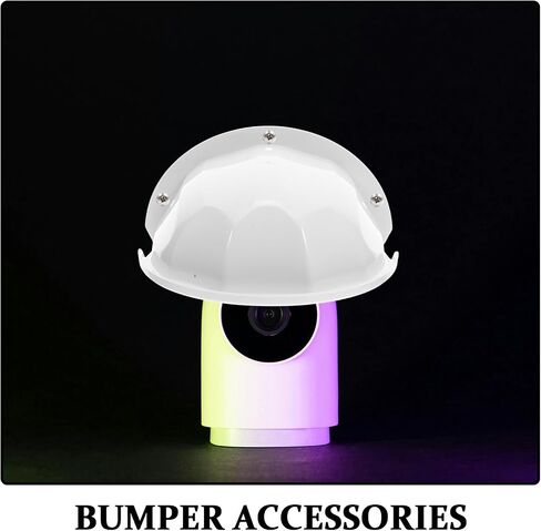 PartyKindom 3pcs Security Camera Shield Sun Rain Cover Abs Plastic Shelter Roof for Dome Cameras Outdoor Protective Cover Minimizes Dust Accumulation for Coastal and Commercial Use in Kuwait