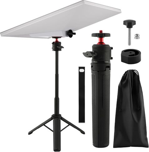 Starlink Mini Tripod Mount Kit , 360° Tilt & Height Adjustable Portable Starlink Mini Stand with Storage Bag and Aluminum Adapter, Heavy Duty Metal Satellites Holder for Outdoor Camping, RV Travel in Saudi Arabia