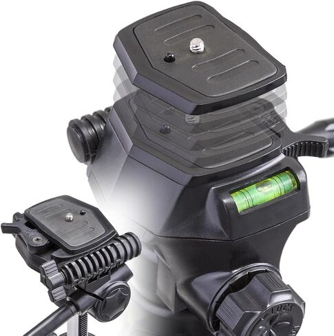 Aluminum 3-Section Tripod with 3-Way Head, 66" Max Height in Kuwait