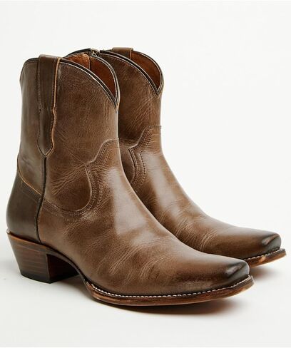Cleo + Wolf Women's Women's Fern Western Booties Square Toe Chocolate 6 1/2 M US in Saudi Arabia