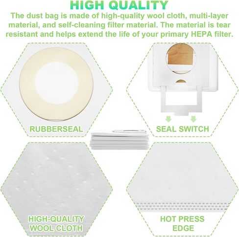 5-Pack Filter Bags Compatible with Festool CT26 CT36 | 5-pack replacement dust bags for Festool CT 26/36/CTM 26 E extractors. Tear-resistant material. Fits 496187/496186/577084. in Saudi Arabia