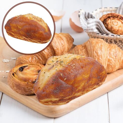 HOMSFOU Simulation Bread Model Pu Fake Bread Loaf for Photography Props Bakery Display Shop Supply Realistic Food Prop for Advertisement Home Decor 6.10 X 3.54 X 2.75 in in Kuwait