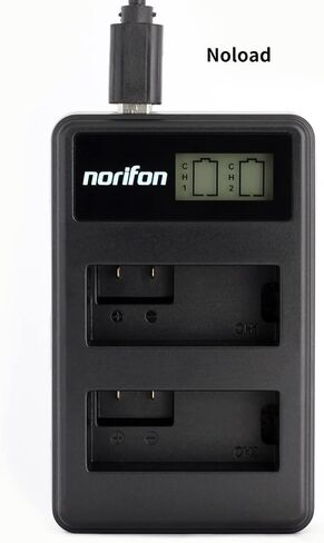 Norifon NP-45 Dual Channel LCD USB Charger for Fujifilm FinePix JX250 | Compatible with Fujifilm FinePix JX400, J38, J10, J20, JX520, JX580, JX300, JX680, JX370, JV200, JV100, JZ250, JZ100 Cameras in Saudi Arabia