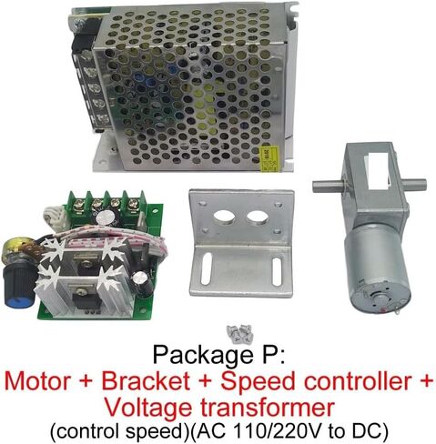 6V Small DC Gear Reduction Electronic Starter JGY370S 12V Double Shaft Worm Gear Electronic Starter 24V Self-Lock Package B 6V 30rpm Motor Drivers in Kuwait